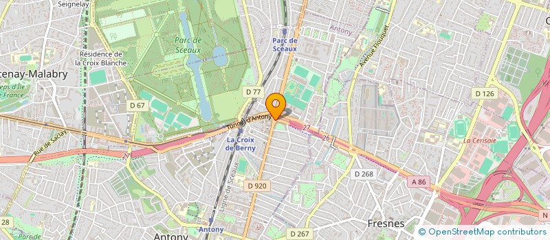 localisation de l'entreprise UNITY BAR à ANTONY