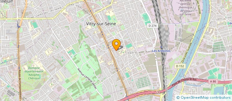 localisation de l'entreprise UNITY BTP à VITRY-SUR-SEINE