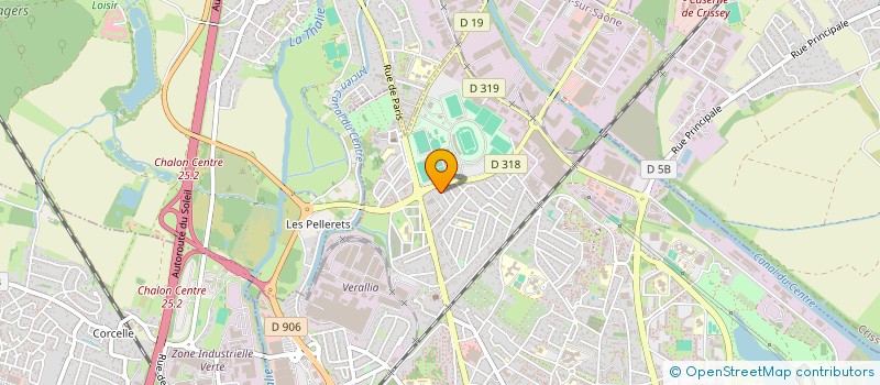 localisation de l'entreprise UNITY FIVE DANCE  CHALON-SUR-SAONE