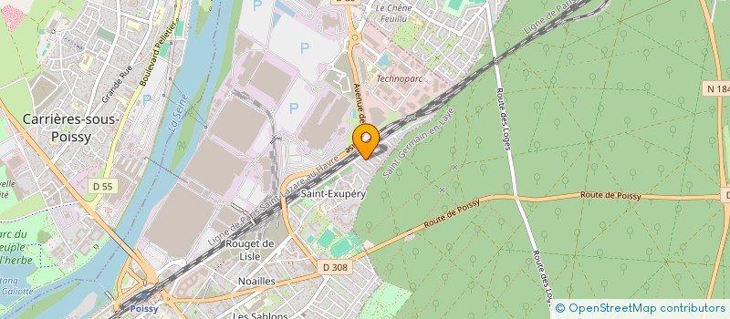 localisation de l'entreprise UNITY PLANET  POISSY