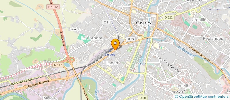 localisation de l'entreprise UNITY RACING  CASTRES