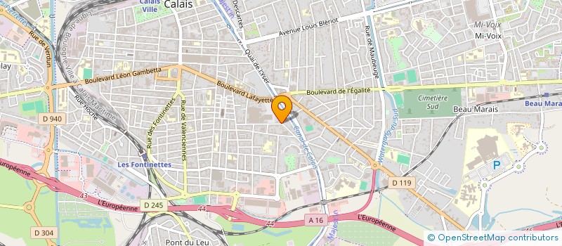 localisation de l'entreprise UNITY SYSTEM  CALAIS