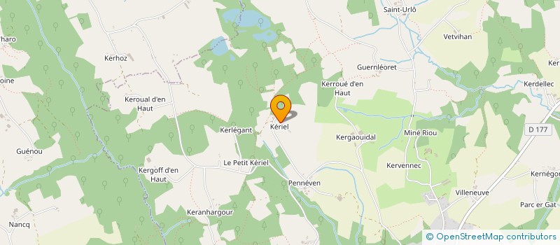 localisation de l'entreprise UNIV DU TEMPS LIBRE DES TROIS RIVIERES  LANVENEGEN