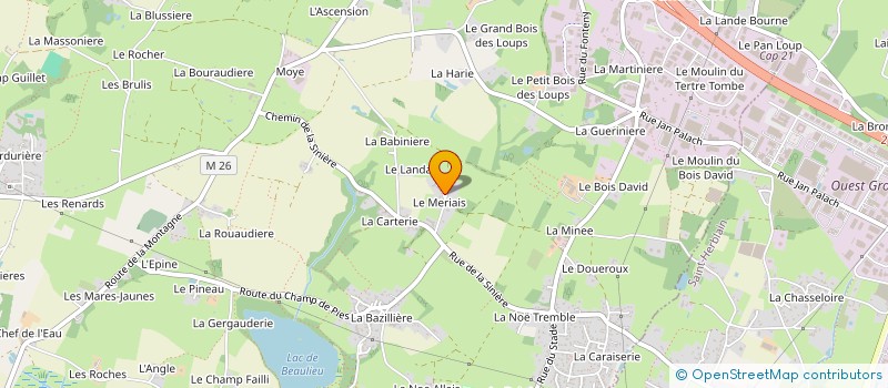 localisation de l'entreprise UNIV'EAU à COUERON