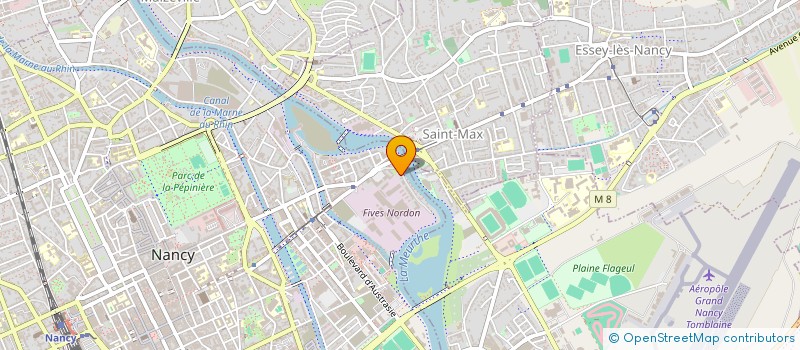localisation de l'entreprise UNIV EN PAGE à NANCY