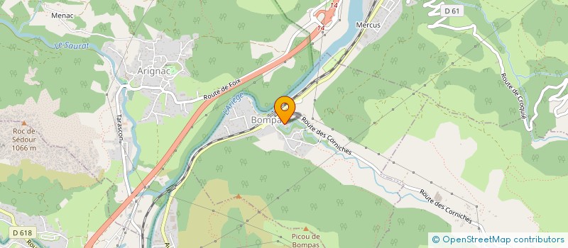 localisation de l'entreprise UNIV'HAIR  BOMPAS