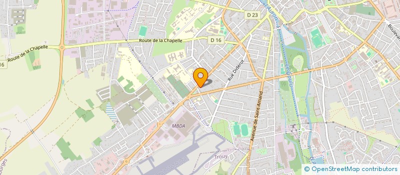 localisation de l'entreprise UNIV'HAIR CREATION JEROME  BOURGES