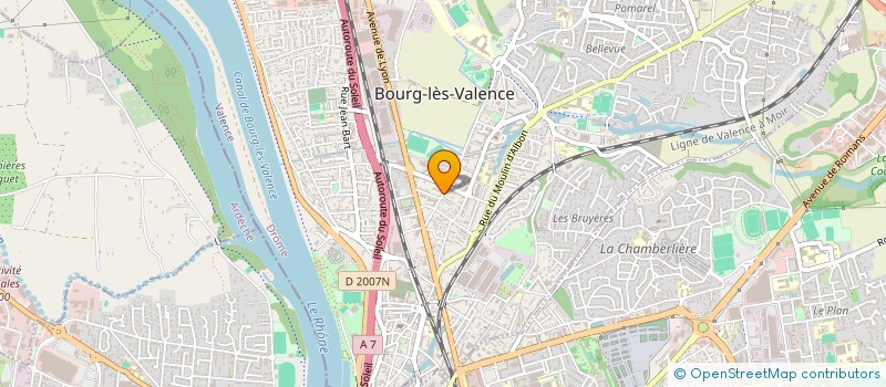 localisation de l'entreprise UNIV POPULAIRE AGGLOMERATION VALENTINOIS à BOURG-LES-VALENCE