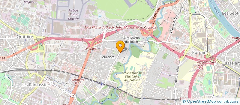 localisation de l'entreprise UNIV R GREEN  TOULOUSE