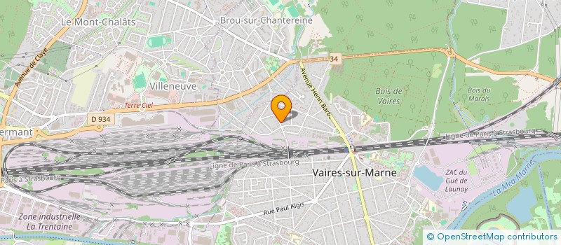 localisation de l'entreprise UNIVAIRES  VAIRES-SUR-MARNE