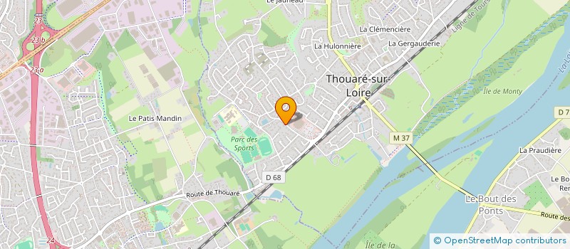 localisation de l'entreprise UNIVAL à THOUARE-SUR-LOIRE