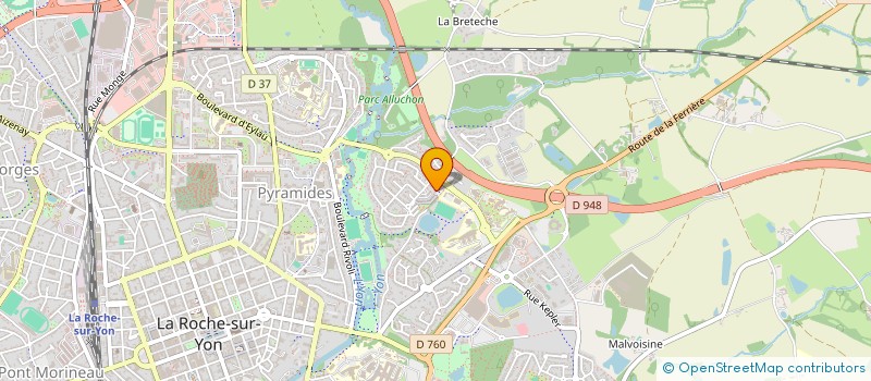 localisation de l'entreprise UNIVEA CAMPUS à LA ROCHE-SUR-YON