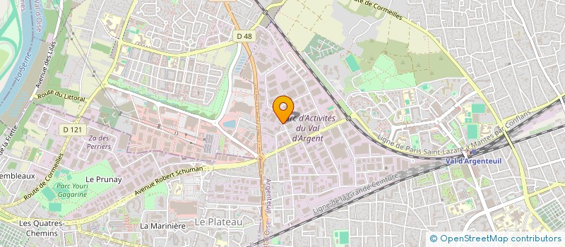 localisation de l'entreprise UNIVEIRA à ARGENTEUIL
