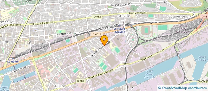 localisation de l'entreprise UNIVERELEC TRIMON à LE HAVRE