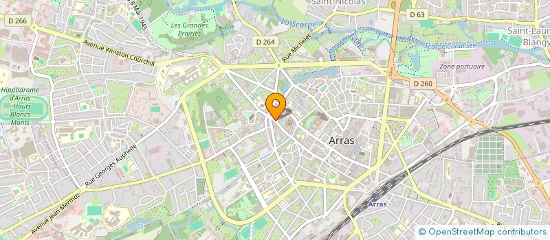 localisation de l'entreprise UNIVERS 2 COM à ARRAS
