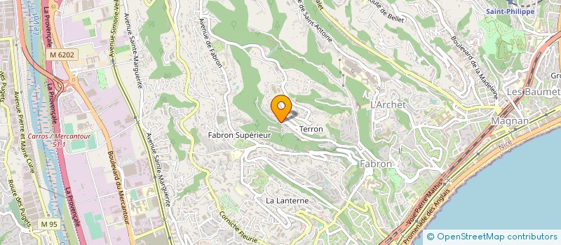 localisation de l'entreprise UNIVERS 2000 à NICE