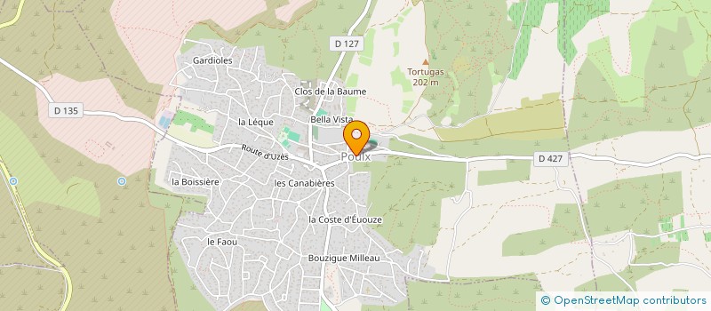 localisation de l'entreprise UNIVERS 21  POULX