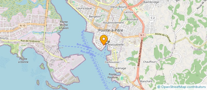 localisation de l'entreprise UNIVERS  POINTE-A-PITRE