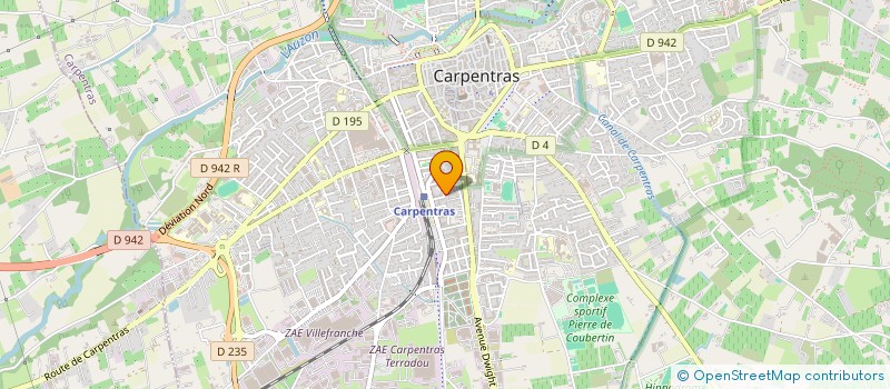 localisation de l'entreprise UNIVERS AUTO SA à CARPENTRAS