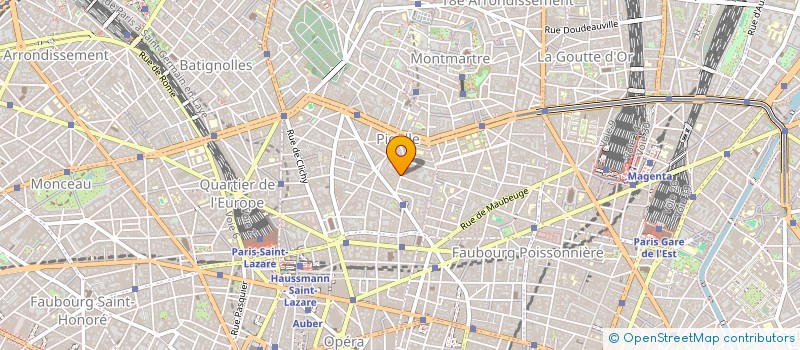 localisation de l'entreprise UNIVERS AZ  PARIS