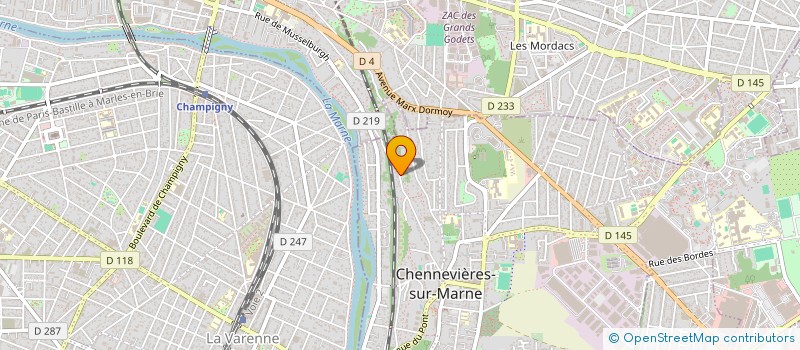 localisation de l'entreprise UNIVERS BEAUTE BY GUZEL  CHENNEVIERES-SUR-MARNE