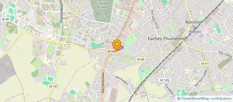 localisation de l'entreprise UNIVERS BIJOUX à FACHES-THUMESNIL