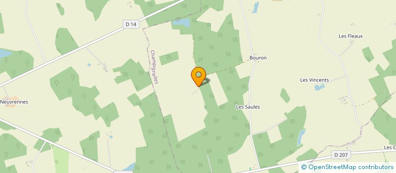 localisation de l'entreprise UNIVERS BUREAUTIQUE AUXERRE  CHAMPIGNELLES