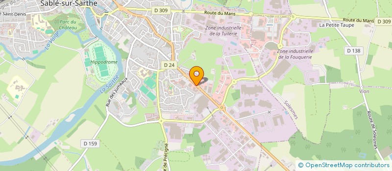 localisation de l'entreprise UNIVERS BURO  SABLE-SUR-SARTHE