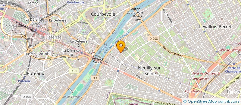 localisation de l'entreprise UNIVERS BUS à NEUILLY SUR SEINE