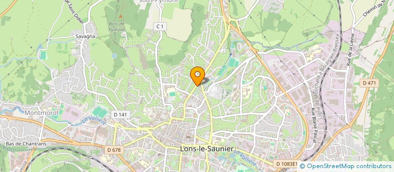 localisation de l'entreprise UNIVERS CAFE à LONS-LE-SAUNIER