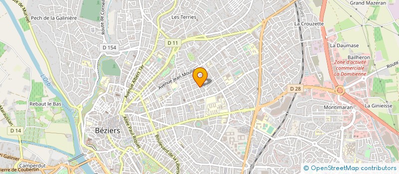 localisation de l'entreprise UNIVERS CHANTS  BEZIERS