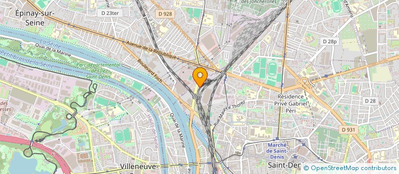 localisation de l'entreprise UNIVERS COMMUNICATION à SAINT-DENIS