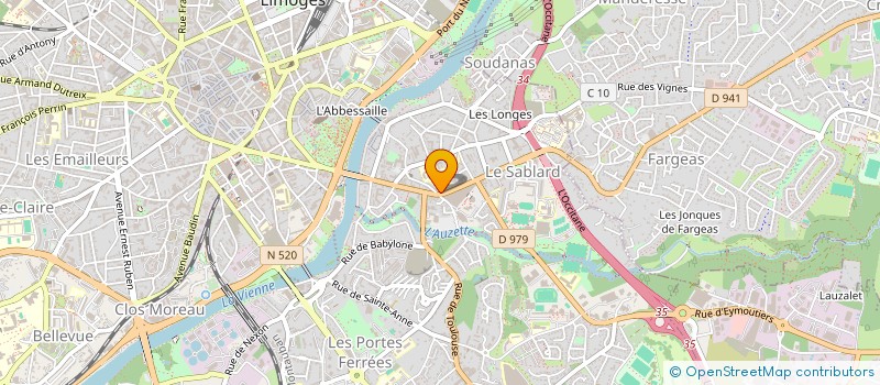 localisation de l'entreprise UNIVERS CUISINES à LIMOGES