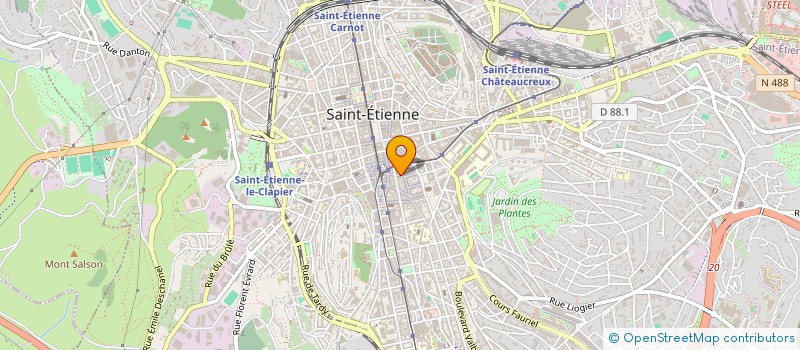 localisation de l'entreprise UNIVERS DE THES à SAINT-ETIENNE