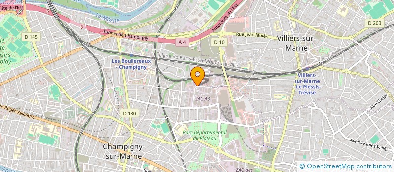 localisation de l'entreprise UNIVERS DES BOISSONS ARTISANALES  CHAMPIGNY-SUR-MARNE