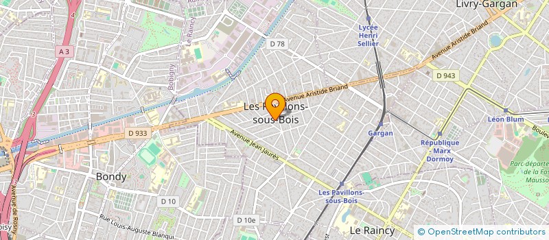 localisation de l'entreprise UNIVERS DETECTION SERVICE  LES PAVILLONS-SOUS-BOIS