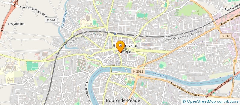 localisation de l'entreprise UNIVERS DU BOIS  ROMANS-SUR-ISERE