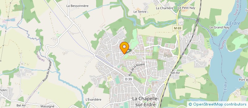 localisation de l'entreprise UNIVERS DU GLACIER à LA CHAPELLE-SUR-ERDRE
