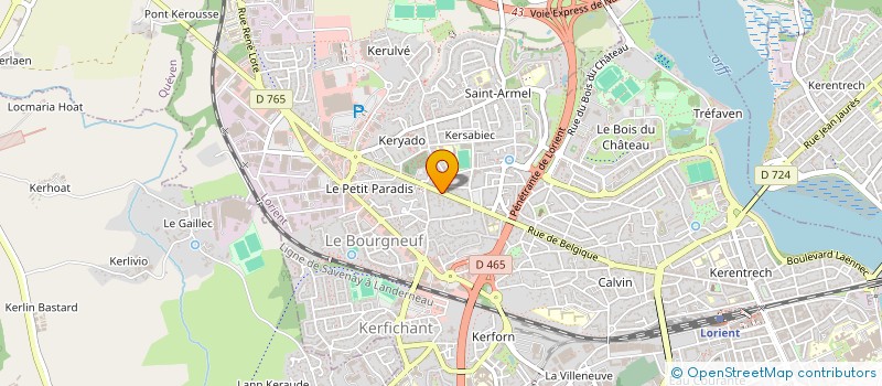 localisation de l'entreprise UNIVERS EXO  LORIENT