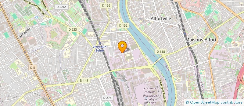 localisation de l'entreprise UNIVERS FROID  VITRY-SUR-SEINE