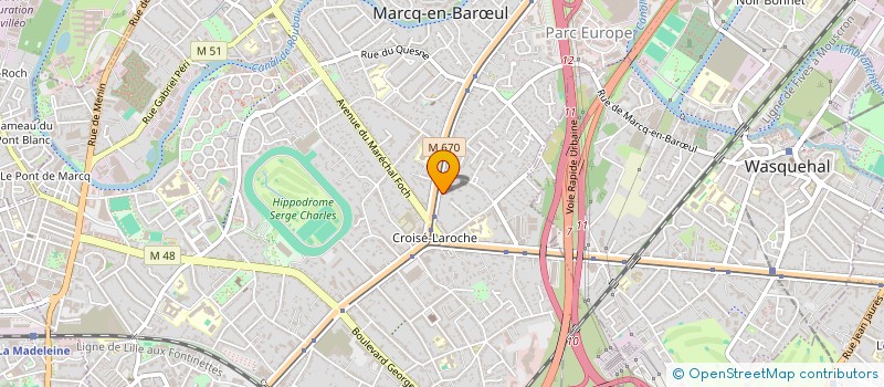 localisation de l'entreprise UNIVERS GROUP à MARCQ-EN-BARŒUL