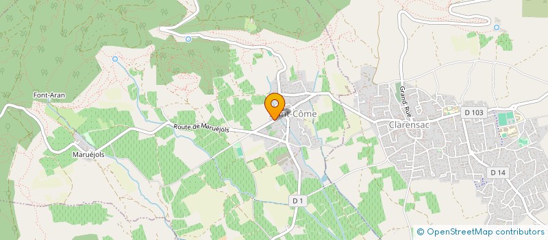 localisation de l'entreprise UNIVERS H2O  SAINT-COME-ET-MARUEJOLS