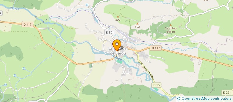 localisation de l'entreprise UNIVERS HABITAT à LA BASTIDE-DE-SEROU