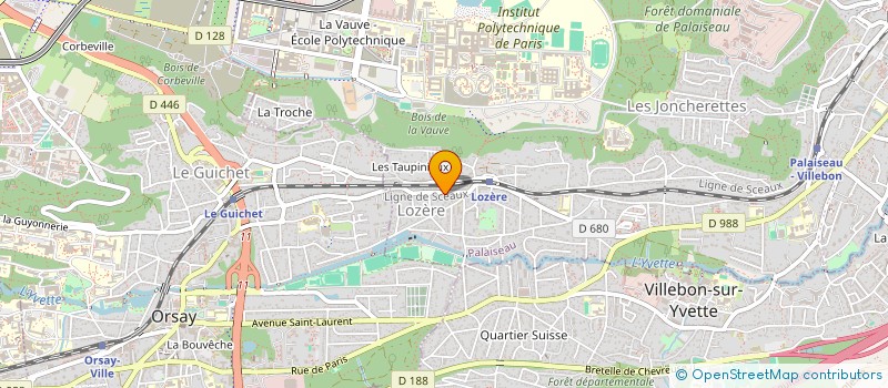 localisation de l'entreprise UNIVERS IMMOBILIER à PALAISEAU