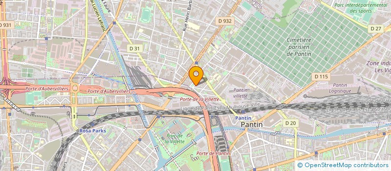 localisation de l'entreprise UNIVERS IMPORT EXPORT  PANTIN