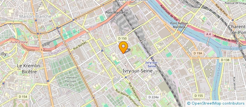 localisation de l'entreprise UNIVERS INVEST  IVRY-SUR-SEINE