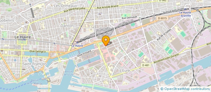 localisation de l'entreprise UNIVERS LOISIRS  LE HAVRE