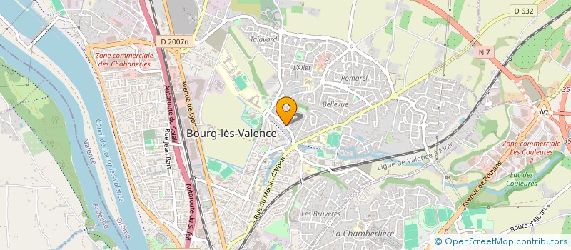 localisation de l'entreprise UNIVERS MAGIQUE à BOURG-LES-VALENCE