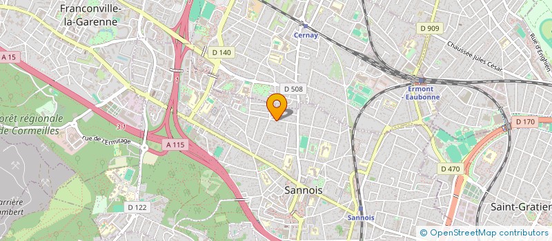 localisation de l'entreprise UNIVERS MK I I I  SANNOIS