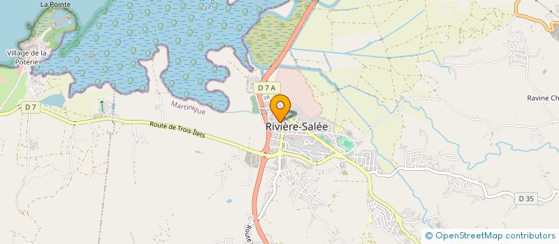 localisation de l'entreprise UNIVERS MOD  RIVIERE-SALEE